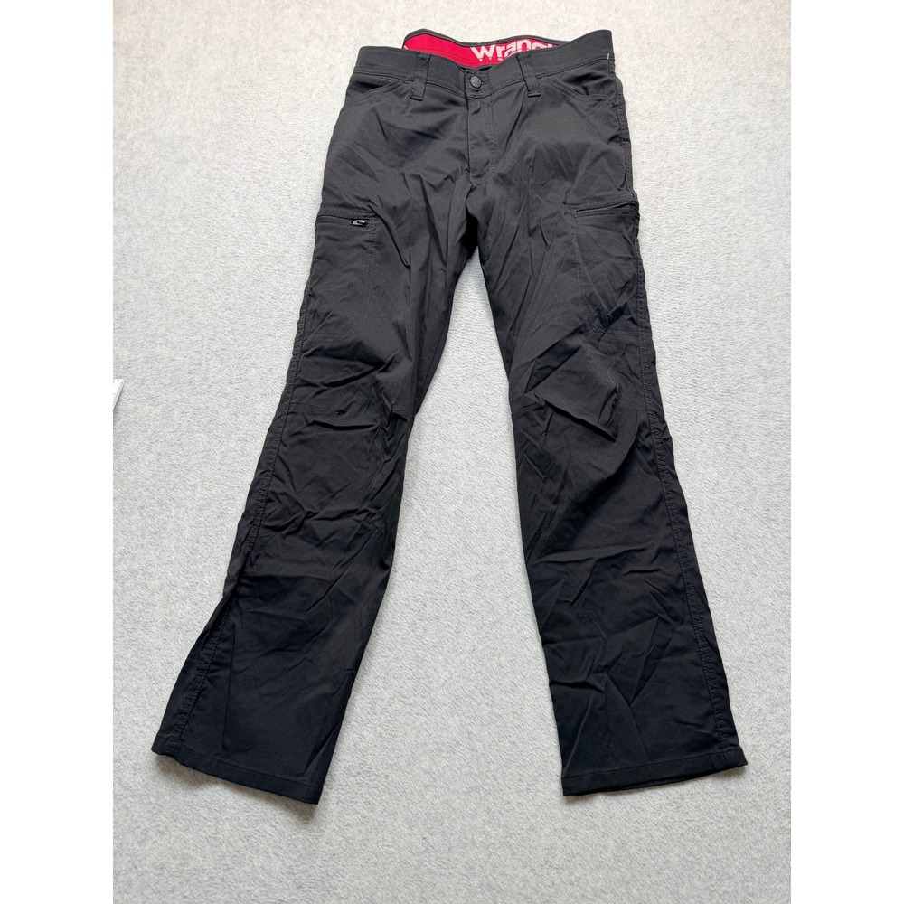 Wrangler Outdoor Series Mens Black Cargo Pants 10NW788NB 32x30 Hiking Utility
